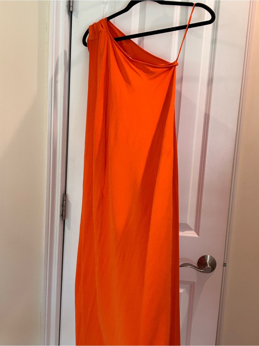 ZARA One Shoulder Cape Maxi Dress - Picture 16 of 16